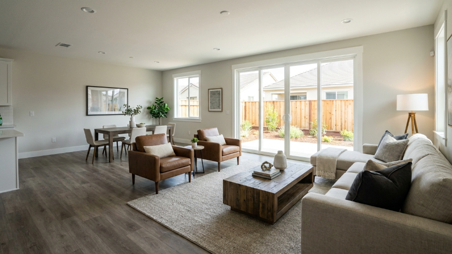 flooring installation cost Bay Area 2026 by city — finished LVP floor in a Bay Area living room